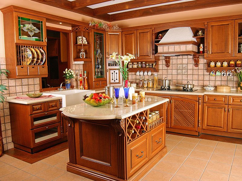 طراحی آشپزخانه ویلا ایرانی